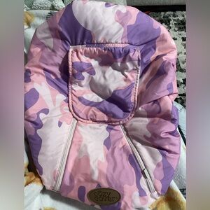 Pink and Purple Infant Seat Cover